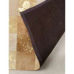 Vloerkleed Beige Goud 13 Vloerkleed Beige Goud -Meubelverkoop kare design vegas fur vloerkleed beige goud 06