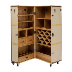 Wijnkast Koffer Op Wielen