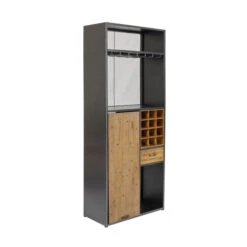 Wijnkast Met Uitklap Bartafel -Meubelverkoop kare design vinoteca wijnkast met uitklap bartafel 07