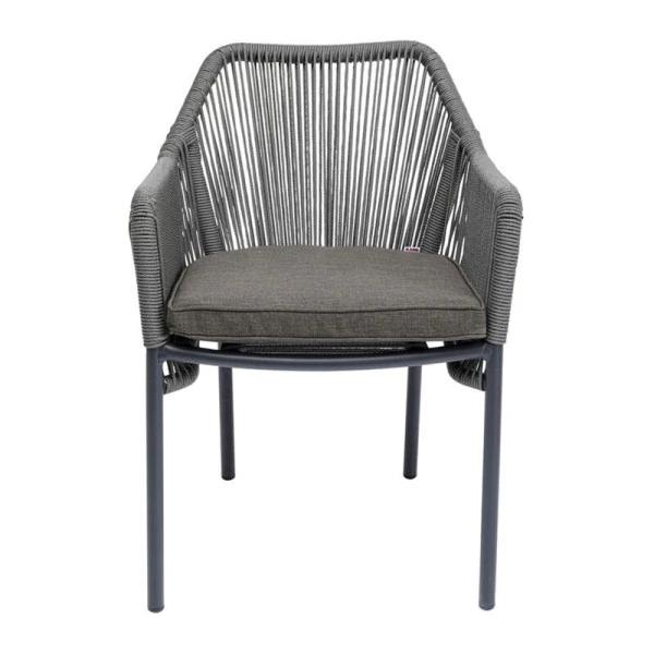 Grijze Tuinstoel Met Armleuning 6 Grijze Tuinstoel Met Armleuning - Afbeelding 4