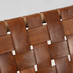 Houten Fauteuil Met Leer -Meubelverkoop kave home calixta houten fauteuil met leer 08