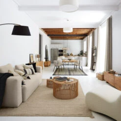 Boucle Barkruk Met Ronde Rug -Meubelverkoop kave home ciselia boucle barkruk met ronde rug 03