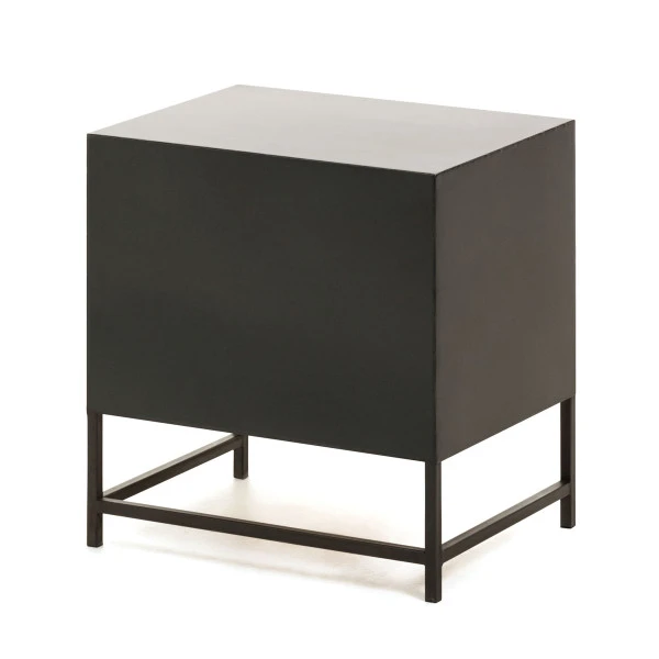 Zwart Nachtkastje Met Webbing 7 Zwart Nachtkastje Met Webbing - Afbeelding 5