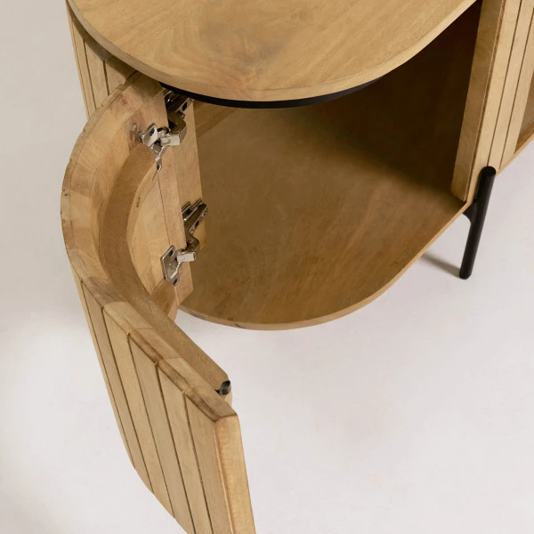 Tv-meubel Ovaal Mangohout 7 Tv-meubel Ovaal Mangohout - Afbeelding 5