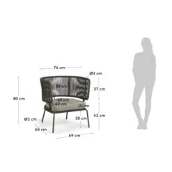 Moderne Design Tuinstoel Touw 13 Moderne Design Tuinstoel Touw -Meubelverkoop kave home nadin moderne design tuinstoel touw 08