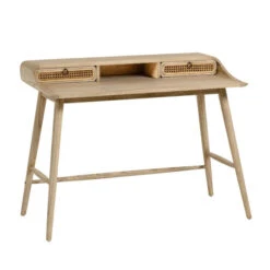 Houten Bureau Met Webbing