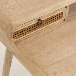 Houten Bureau Met Webbing -Meubelverkoop kave home nalu houten bureau met webbing 04