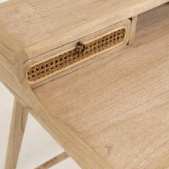 Houten Bureau Met Webbing -Meubelverkoop kave home nalu houten bureau met webbing 06