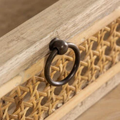 Houten Bureau Met Webbing -Meubelverkoop kave home nalu houten bureau met webbing 08