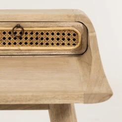 Houten Bureau Met Webbing -Meubelverkoop kave home nalu houten bureau met webbing 09