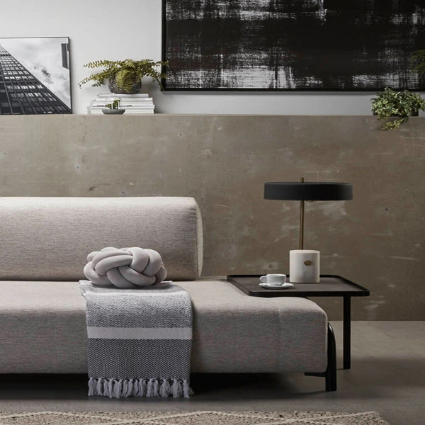 Tafellamp Mat Zwart En Marmer 6 Tafellamp Mat Zwart En Marmer - Afbeelding 4