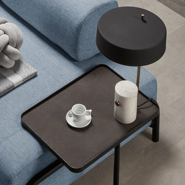 Tafellamp Mat Zwart En Marmer 5 Tafellamp Mat Zwart En Marmer - Afbeelding 3