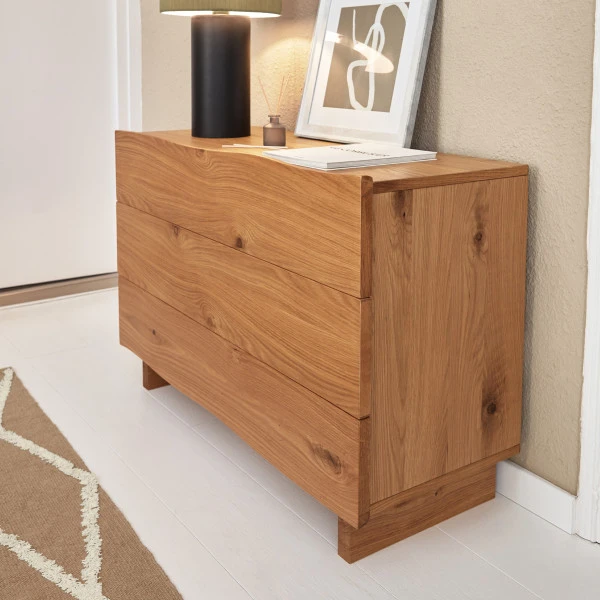 Eiken Boomstam Ladekast 4 Eiken Boomstam Ladekast - Afbeelding 2