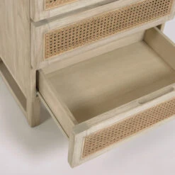 Rotan Webbing Smalle Ladekast -Meubelverkoop kave home rexit rotan webbing smalle ladekast 04