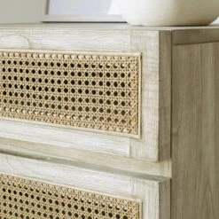 Rotan Webbing Smalle Ladekast -Meubelverkoop kave home rexit rotan webbing smalle ladekast 05