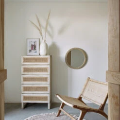 Rotan Webbing Smalle Ladekast -Meubelverkoop kave home rexit rotan webbing smalle ladekast 06