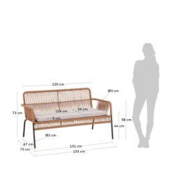 Moderne Tuinbank Van Touw 21 Moderne Tuinbank Van Touw -Meubelverkoop kave home samanta moderne tuinbank van touw 08