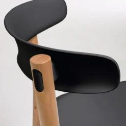 Design Stoel Hout En Kunststof -Meubelverkoop kave home santina moderne design eetkamerstoel zwart 04 1