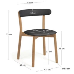 Design Stoel Hout En Kunststof -Meubelverkoop kave home santina moderne design eetkamerstoel zwart 06 1