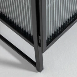 Zwart Tv-meubel Met Ribbelglas -Meubelverkoop kave home trixie zwart tv meubel met ribbelglas 09 1