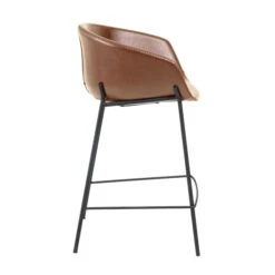 Moderne Barkruk Bruin Leer -Meubelverkoop kave home yvette moderne barkruk bruin leer 02