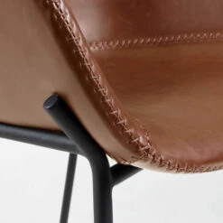 Moderne Barkruk Bruin Leer -Meubelverkoop kave home yvette moderne barkruk bruin leer 07