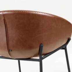 Moderne Barkruk Bruin Leer -Meubelverkoop kave home yvette moderne barkruk bruin leer 08