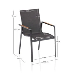 Kettler Stapelbare Tuinstoel -Meubelverkoop kettler diamond stapelbare tuinstoel 01