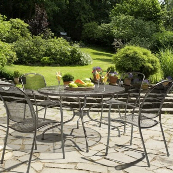 Kettler Stalen Stapelbare Tuinstoel 5 Kettler Stalen Stapelbare Tuinstoel - Afbeelding 3