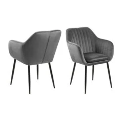 Velvet Eetkamerstoel Met Arm 8 Velvet Eetkamerstoel Met Arm -Meubelverkoop kuipstoel velvet grijs viborg bodio 02 1