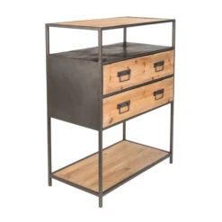 Ladenkast Metaal En Hout -Meubelverkoop ladenkast metaal en hout samuel lumz home 03