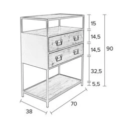 Ladenkast Metaal En Hout -Meubelverkoop ladenkast metaal en hout samuel lumz home 07