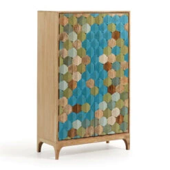 Kleurrijke Kast Mozaiek -Meubelverkoop laforma ilka wandkast met mozaiek patroon 02