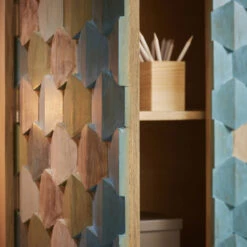 Kleurrijke Kast Mozaiek -Meubelverkoop laforma ilka wandkast met mozaiek patroon 07