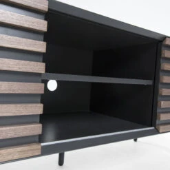 Mat Grijs Tv-meubel Met Walnoot -Meubelverkoop laforma mahon tv meubel walnoot bruin 05