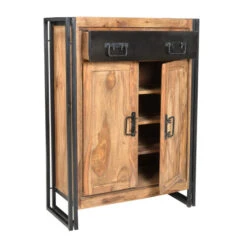 Industriele Schoenenkast Met Drie Planken -Meubelverkoop lavis havel industriele dressoir met drie planken 03
