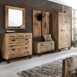 Houten Schoenenkast Met Tekst -Meubelverkoop lavis porter industriele kast met tekst 03 3