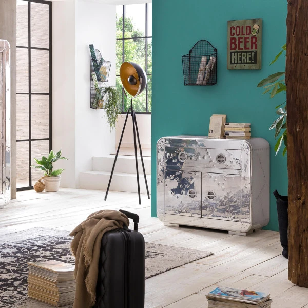 Aluminium Dressoir Zilver 3 Aluminium Dressoir Zilver