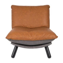 Zuiver Lounge Stoel Bruin Kunstleer -Meubelverkoop lounge stoel kunstleer zuiver lazy sack 04