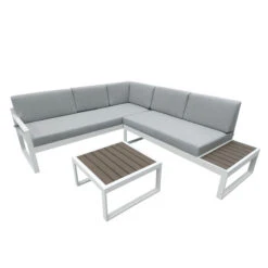 Loungebank Tuin Aluminium Wit 8 Loungebank Tuin Aluminium Wit -Meubelverkoop loungebank tuin aluminium wit bodio chill 06