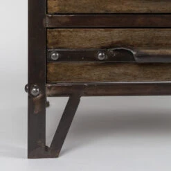 Metalen Vitrinekast Vintage -Meubelverkoop metalen vitrinekast otis lumz home 06