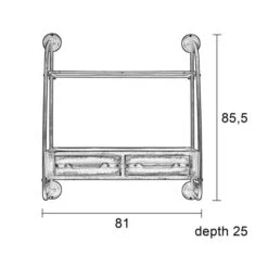 Metalen Wandrek -Meubelverkoop metalen wandrek feng lumz home 06