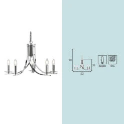 Moderne Kroonluchter 5 -Meubelverkoop moderne kroonluchter paloma 5 03 800x800 2