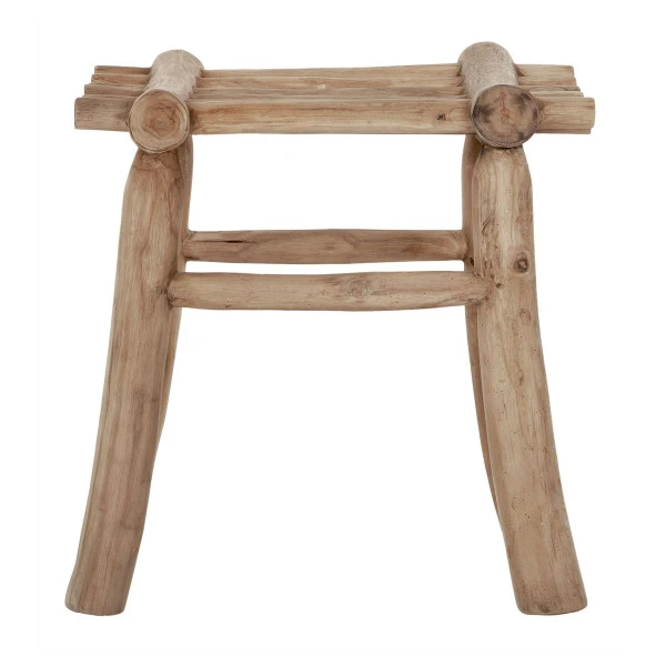 Krukje Van Massief Teak Hout 5 Krukje Van Massief Teak Hout - Afbeelding 3