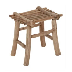 Krukje Van Massief Teak Hout 11 Krukje Van Massief Teak Hout -Meubelverkoop must living bohemian krukje van massief teak hout 04