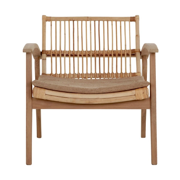 Fauteuil Van Teak En Rotan 5 Fauteuil Van Teak En Rotan - Afbeelding 3