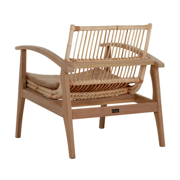 Fauteuil Van Teak En Rotan 6 Fauteuil Van Teak En Rotan - Afbeelding 4