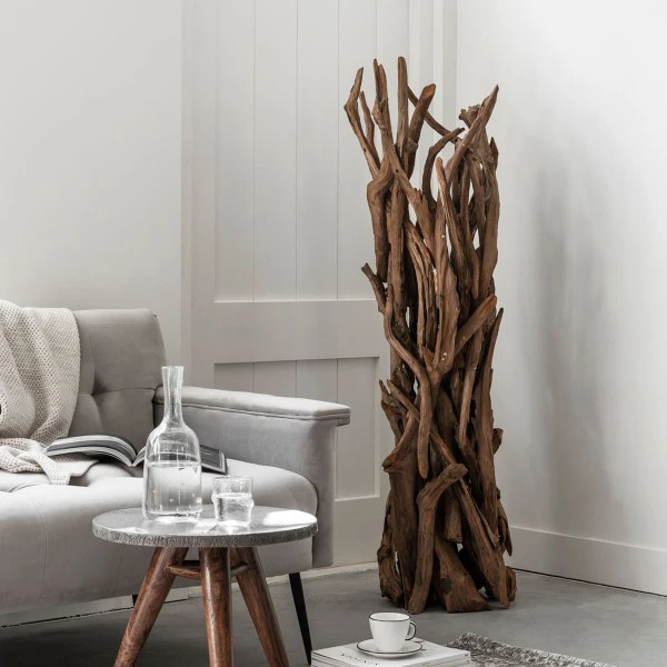 Vloerlamp Teak Hout Takken 5 Vloerlamp Teak Hout Takken - Afbeelding 3