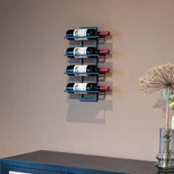 Muur Wijnrek Zwart -Meubelverkoop muur wijnrek zwart bodio reserva 4 09