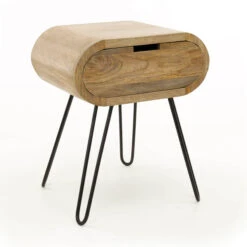 Nachtkastje Met Ronde Hoeken Mango Hout -Meubelverkoop nachtkastje met ronde hoeken mango hout barrel giani 03